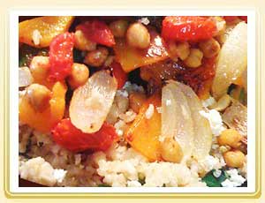 Brown Rice - Quinoa With Roasted Veggies And Feta