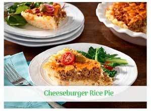 Cheeseburger Rice Pie