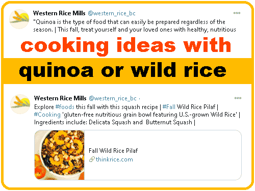 Cooking Ideas with Quinoa or Wild Rice