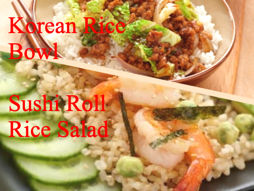 Korean and Japanese Rice Dishes