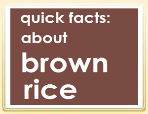 Quick Facts About Brown Rice