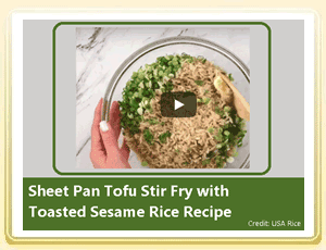 Video Post: An Awesome Tofu and Rice Recipe