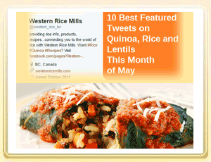 WRM 10 Best Fave Tweets on Quinoa, Rice and Lentil This Month of May